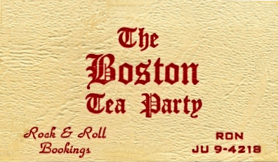 Boston Tea
                              Party Business Card
