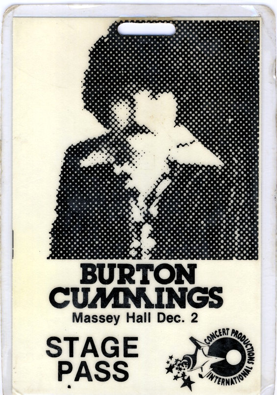 Stage
                              Pass Massey Hall