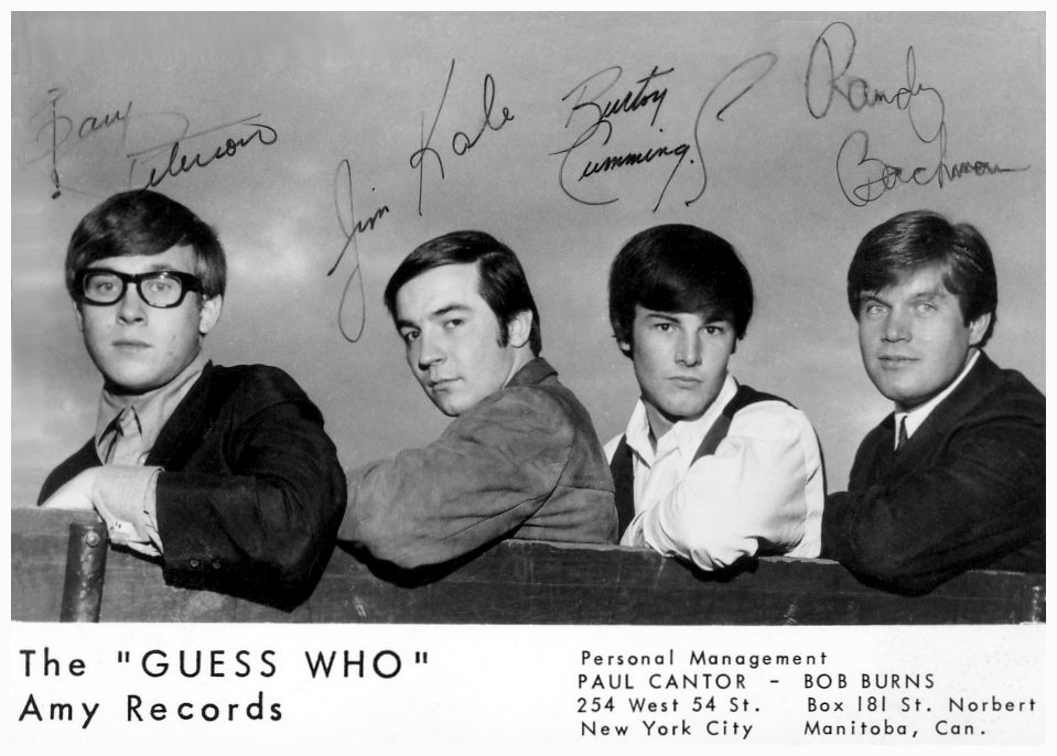 The Guess Who Autographed Promo Photo