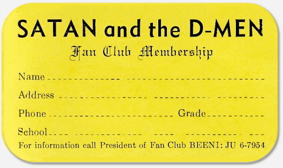 Fan Club Membership
                              Card
